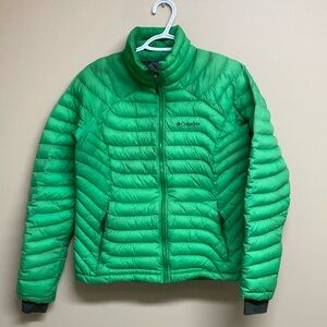 Columbia Women's Vibrant Green Puffer Coat